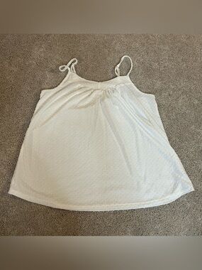 White dotted tank top